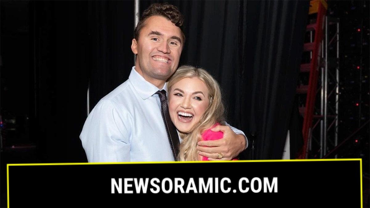 Charile Kirk and his wife, Erika Lane Frantzve.