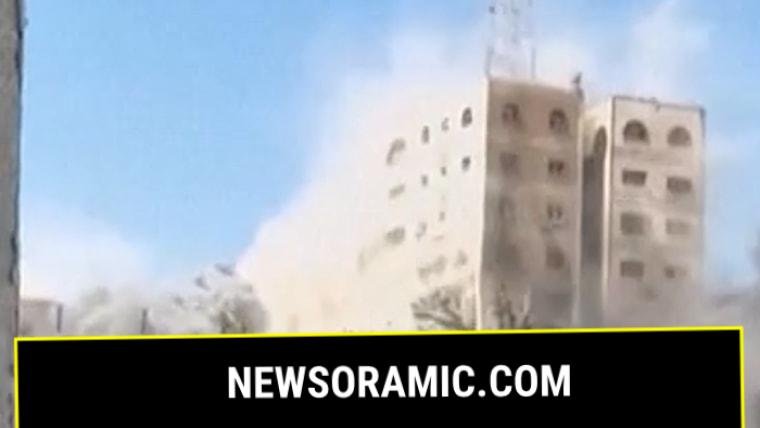 Israeli forces bomb high-rise building in Gaza City