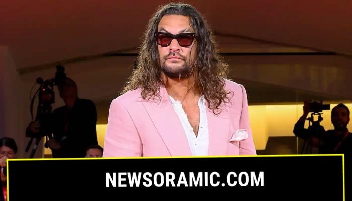 Jason Momoa paints the town pink during red carpet appearance