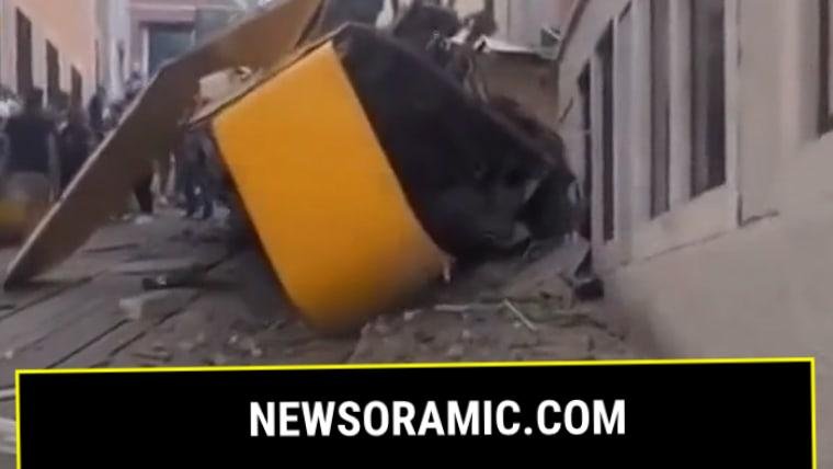 Lisbon streetcar crash leaves at least 15 dead