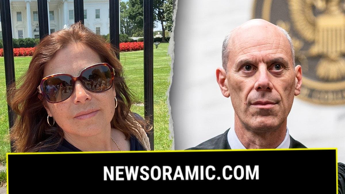 Nathalie Rose Jones selfie outside White House alongside Judge James Boasberg in court