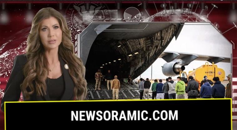 Kristi Noem in the U.S. Department of Homeland Security's "Ticket Home" video.