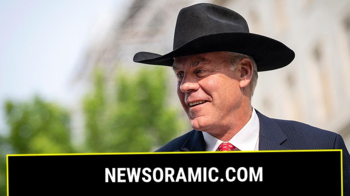 Rep. Ryan Zinke wearing a cowboy hat