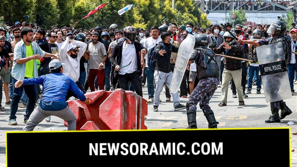 Protesters clash with police in Nepal