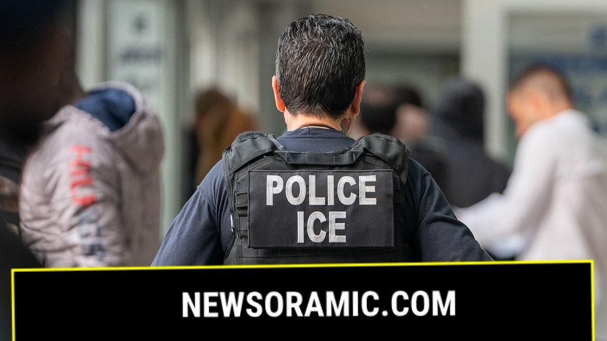 ice agent wearing vest