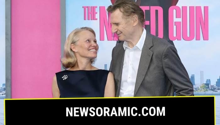 Pamela Anderson calls Liam Neesons sincere romance a stunt