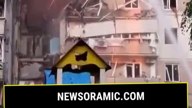 Russian airstrike hits government building in Kyiv