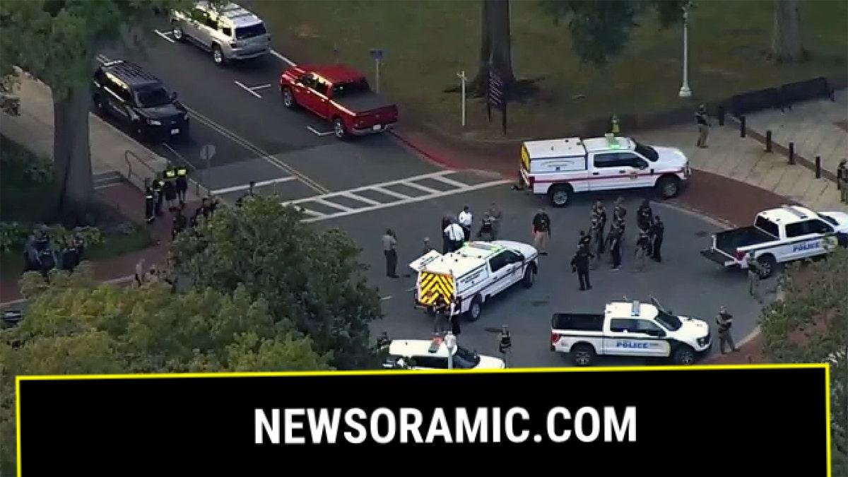 Police and first responders gather at Naval Academy campus amid lockdown