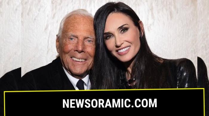 Demi Moore pays tribute to 'true legend' Giorgio Armani