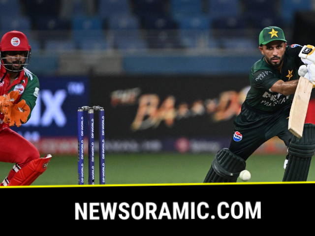 Pakistan's Mohammad Haris plays a shot during the Asia Cup 2025 Twenty20 international cricket match between Oman and Pakistan at the Dubai International Stadium in Dubai on September 12, 2025. Photo: AFP