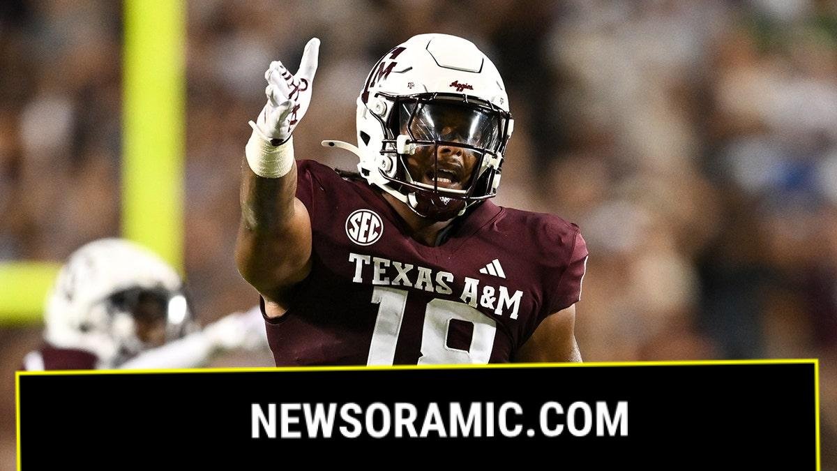 Cashius Howell reacts during a college football game