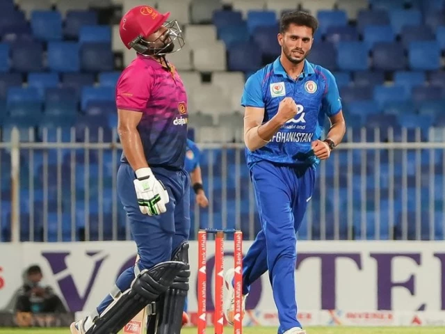 abdullah ahmadzai got his first wicket in international cricket photo x arabnewspk